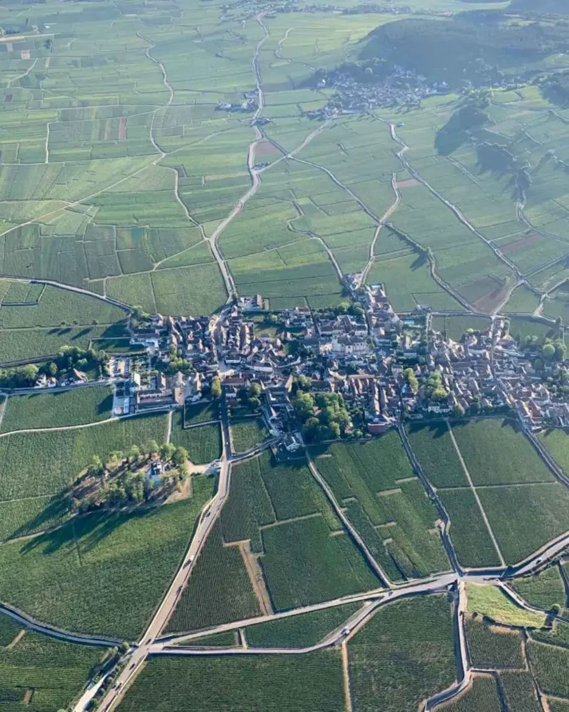 Pommard winery Burgundy from above experience.webp