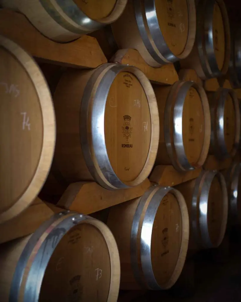 Domaine de Rombeau, aging cellar.webp