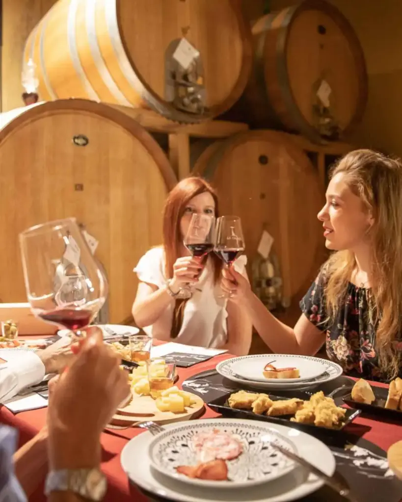 Italy, Veneto, La Dama S.S.A. - Light lunch between vineyards and winery