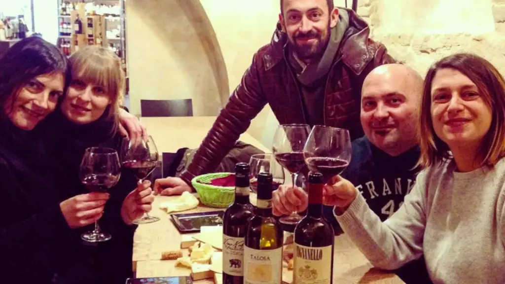 Italy, Tuscany, Siena - Wine Tasting with Food in a Stone Cellar in Montepulciano