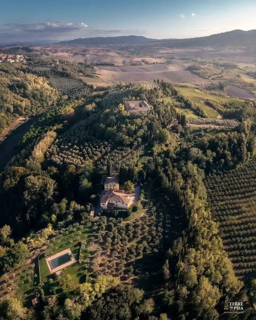 Italy, Tuscany, Badia di Morrona - Private wine tasting at the medieval Monastery upon Pisan hills