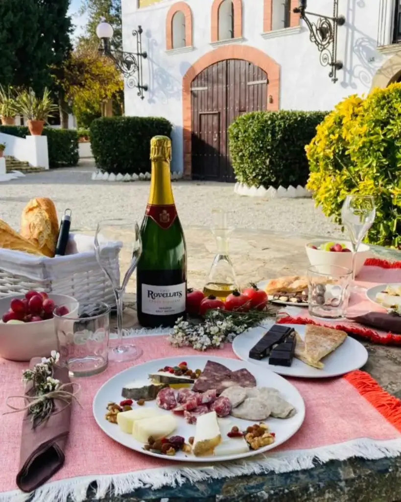 Spain, Catalonia, Cava Rovellats - Breakfast In The Modernist Garden And Visit To The Winery