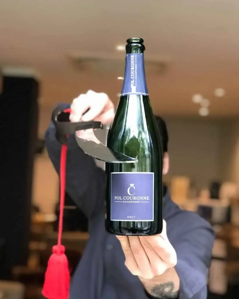 France, Champagne, Pol Couronne - The Art of Sabering