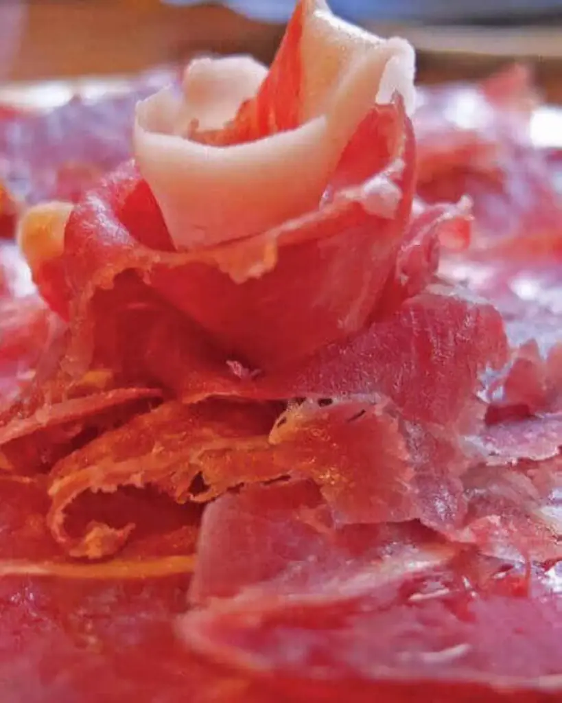 Spain, Catalonia, Bodegas Torre Del Veguer - Wine pairing & Iberian Ham