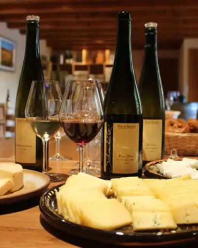 France, Alsace, Domaine Schoenheitz - Wine and Cheese Tasting in the Munster Valley