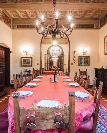 Italy, Tuscany, Castello Monterinaldi - Full-course lunch